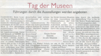 Tag der Museen 2007 Sonntagszeitung 29.07.07